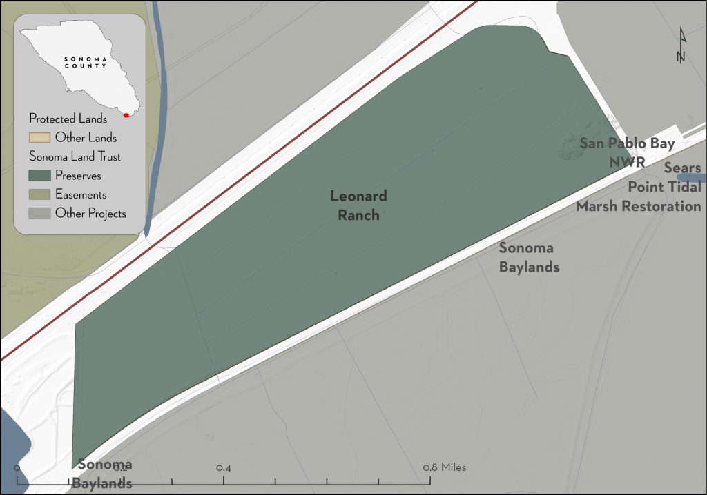 Map of Leonard Ranch property boundaries.