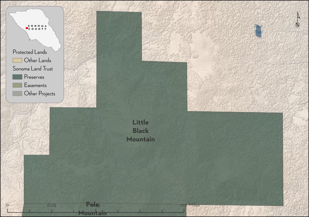 Map of Little Black Mountain property boundaries.