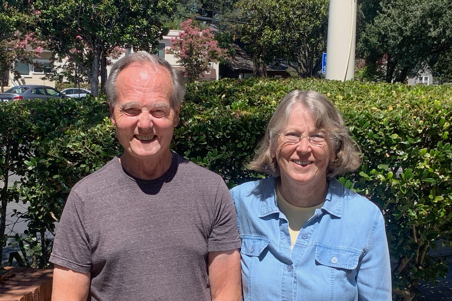 Paul Stange y Anne Haddix, colaboradores de Sonoma Land Trust