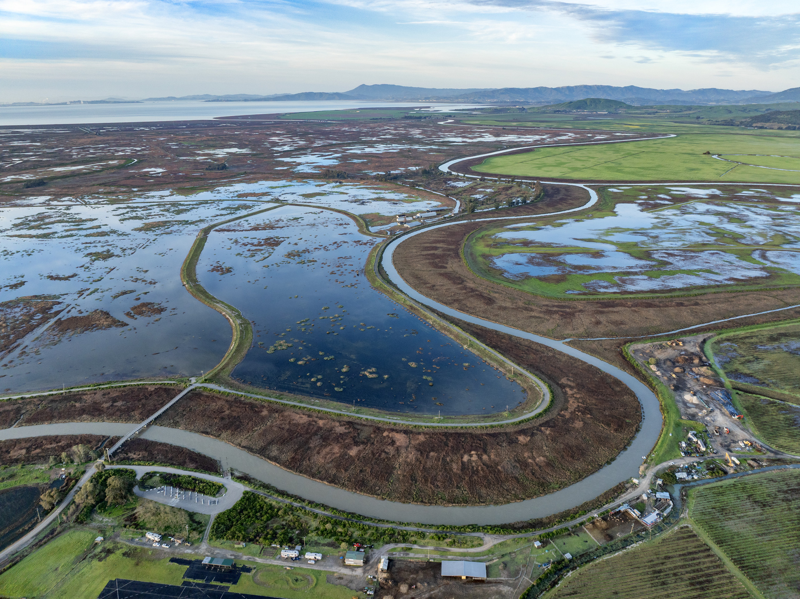 Aerial view of Camp Five