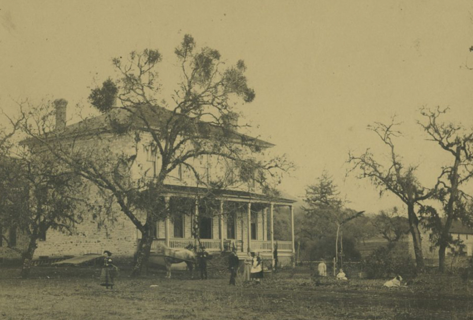 Historic image of a home at Glen Oaks Ranch