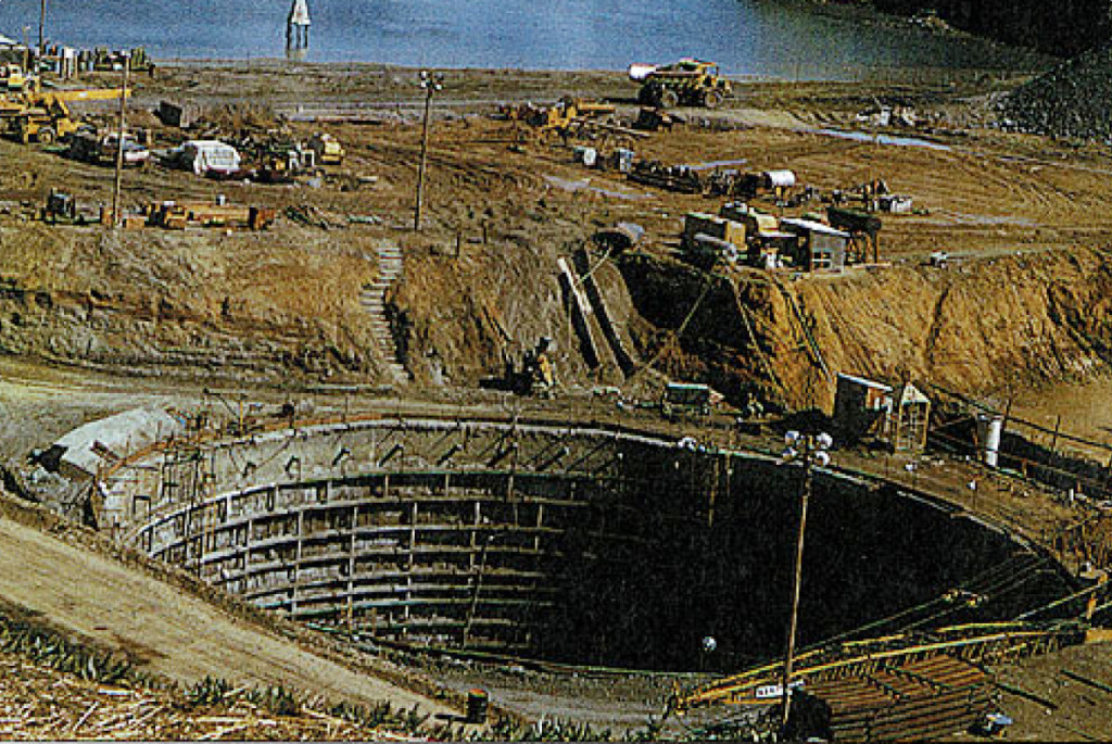 Construction of a nuclear plant in Bodega Bay.