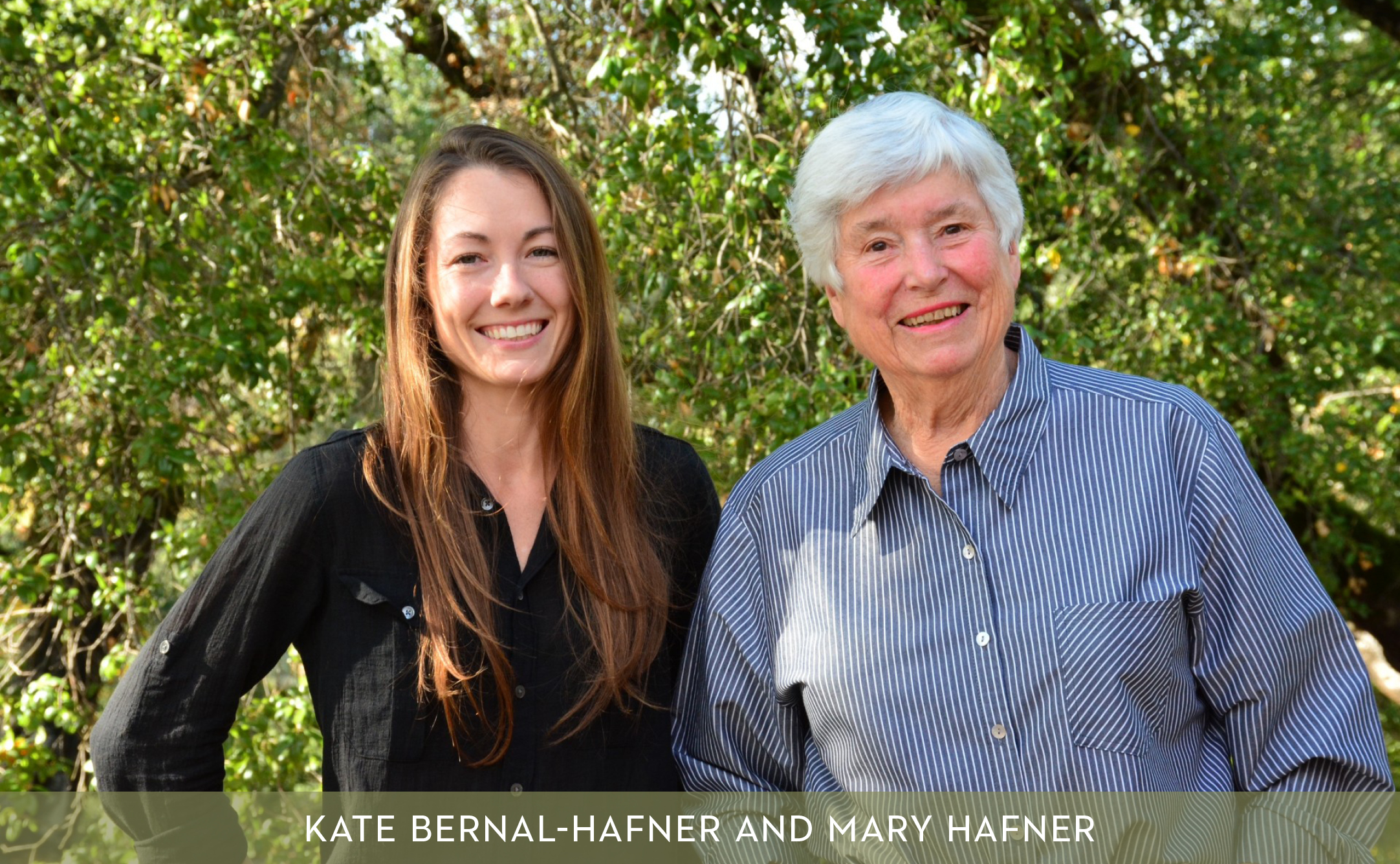 Kate Bernal-Hafner and her grandmother, Mary Hafner.