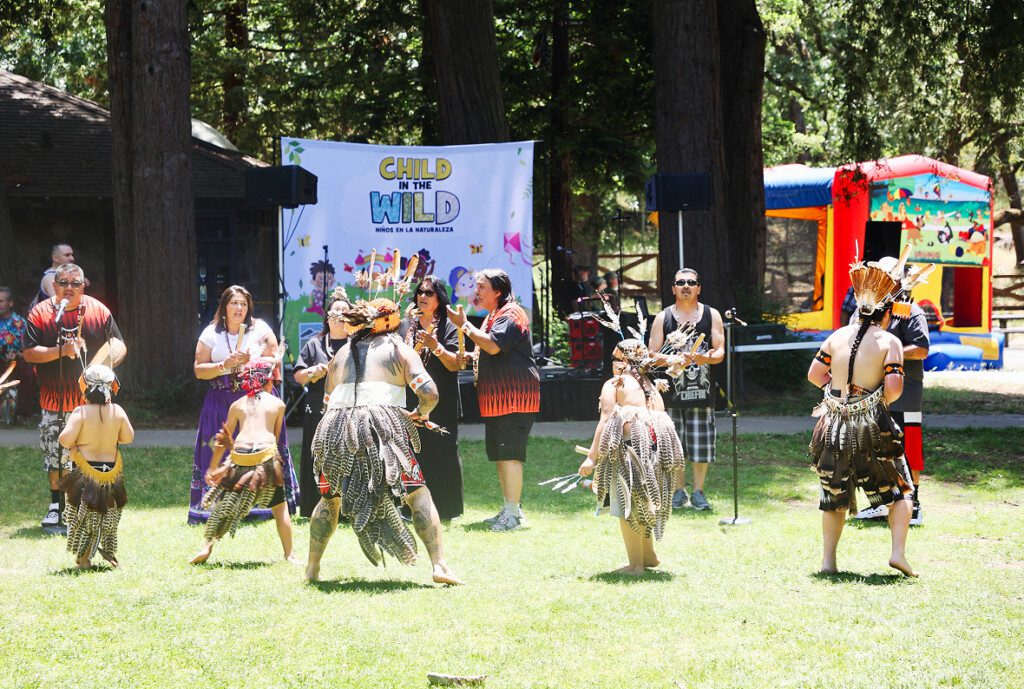 Pomo dancers at Child in the Wild event