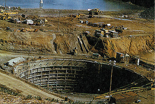 Hole in the Head pit on Bodega Bay.